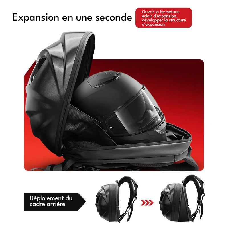 Sac a dos moto étanche à LED