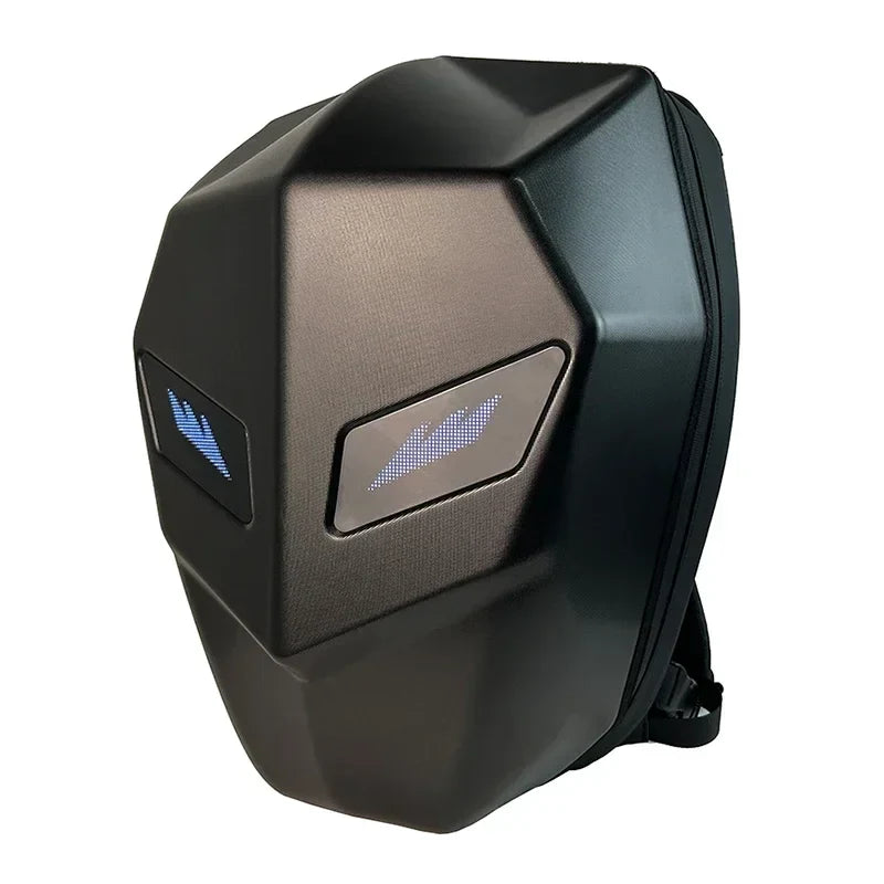 Sac Hard-Shell Moto Loy – Armure Étanche & Finition Carbone