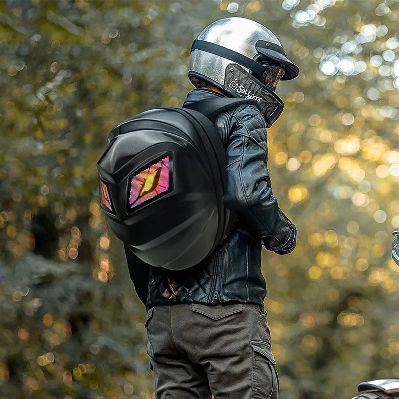 Sac a dos moto étanche à LED