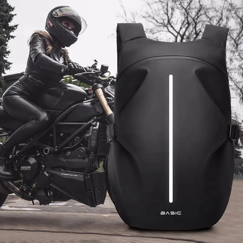 Sac Rigide Moto Loy – Compartiment Casque & Réflecteur LED